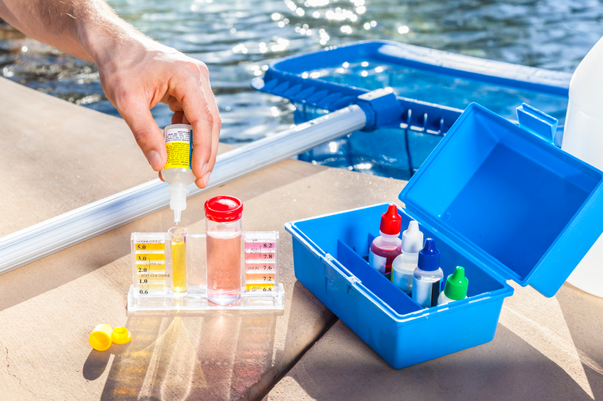 pool chemical maintenance balanced chemicals