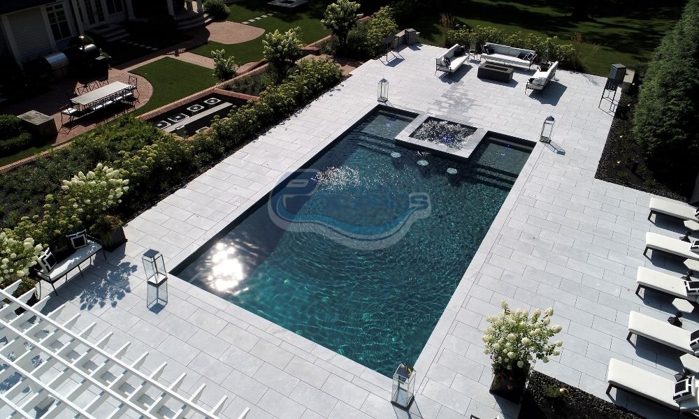 Beautifully designed residential pool installation