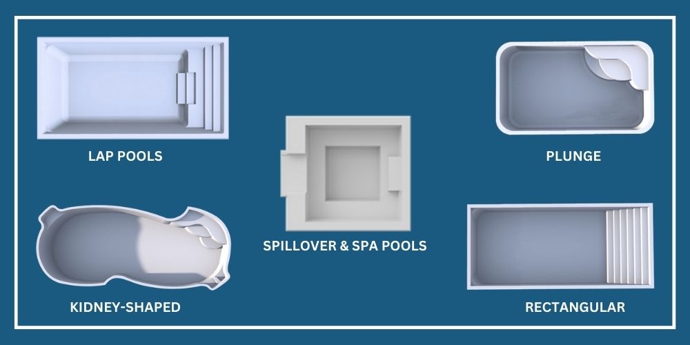 types of fiberglass pools