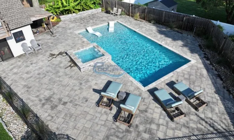 gunite concrete inground pool installation in High Bridge NJ, inground pool contractor