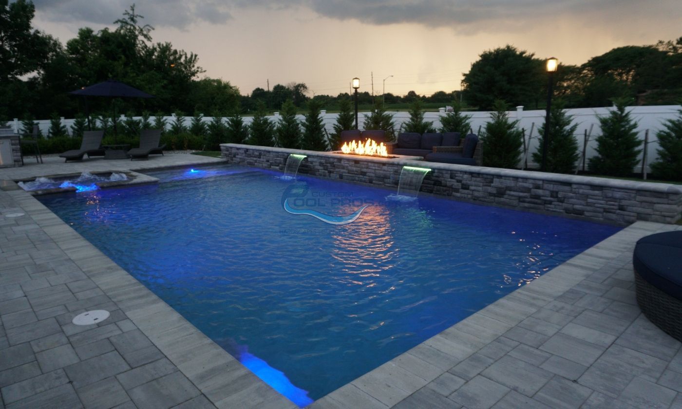 Harmony with a Stone-Like Pool Patio in Martinsville