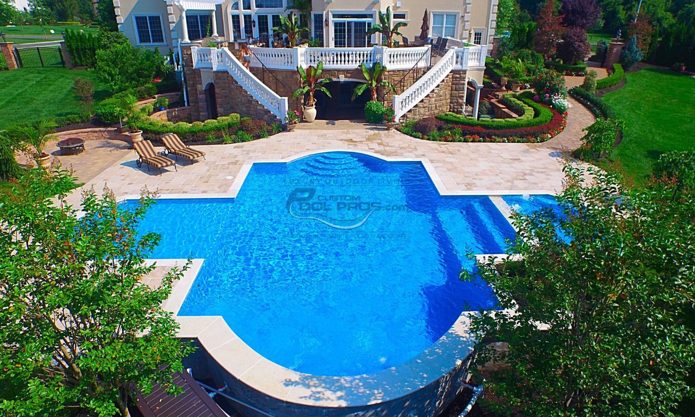 Poolside Retreat with Stonework in Clinton