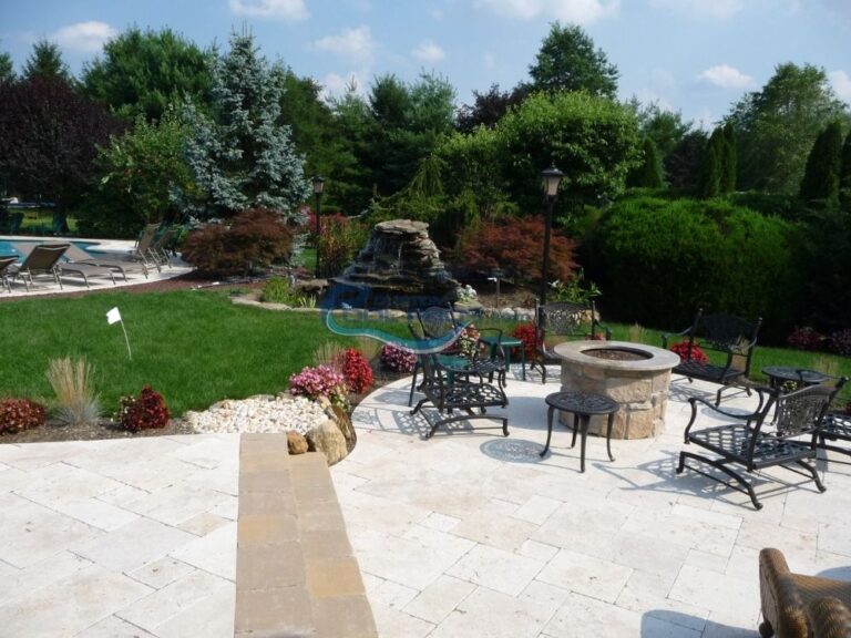 custom flat patio & pavers installation in Marlton NJ, inground pool nj
