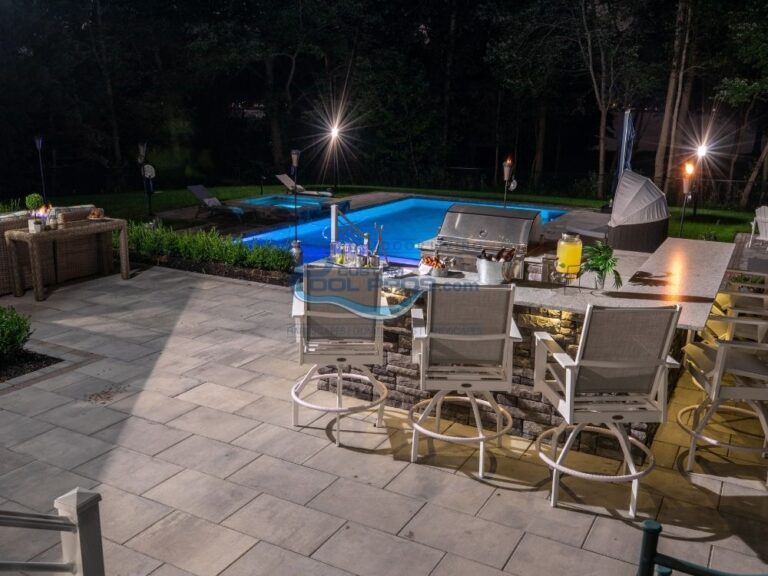 Inground pool, flat patio & pavers installation in Princeton NJ