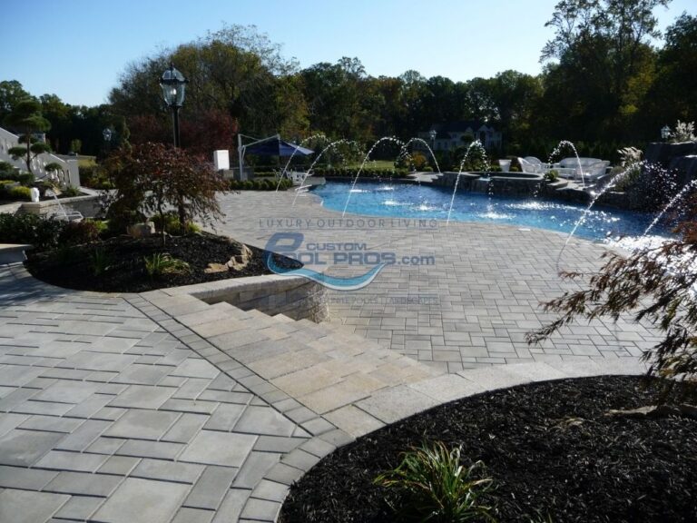 pavers installation in Beach Haven, NJ, backyard pools