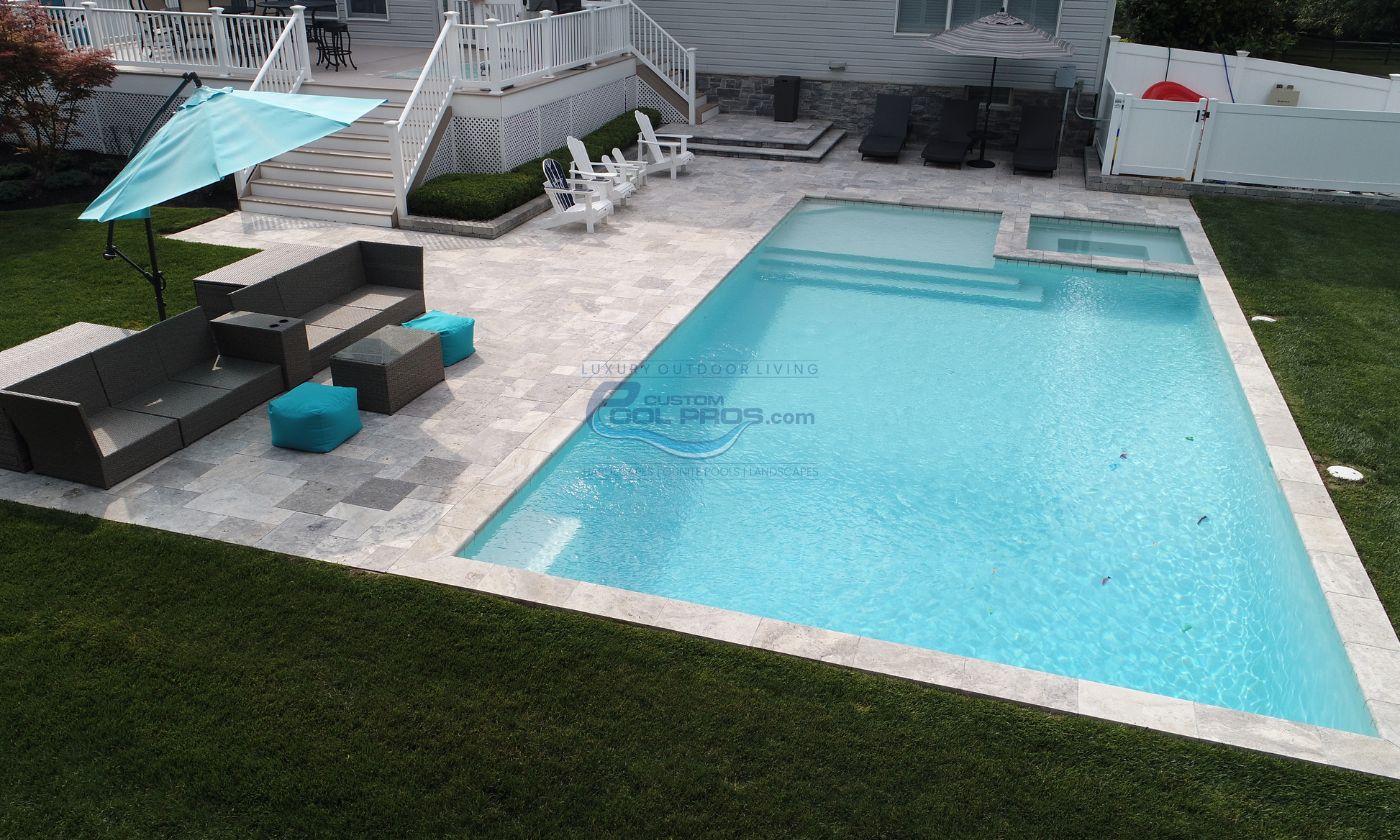 Inground pool installation in Tinton Falls, NJ