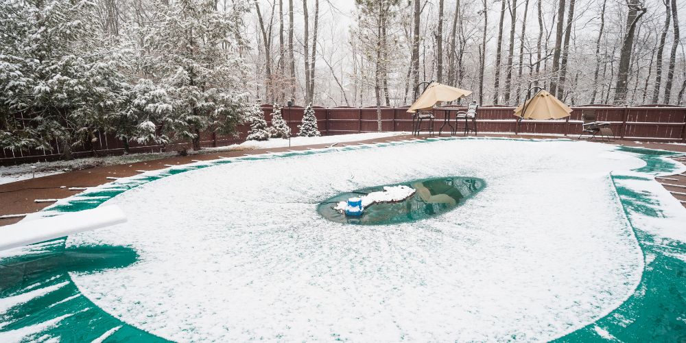 pool cover with pool cover in winters