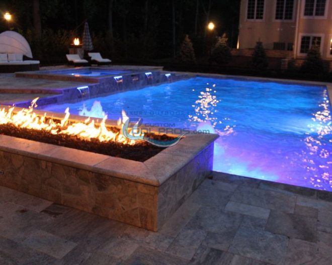 Fire Pit by Pool